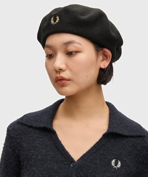 FRED PERRY（フレッドペリー） 帽子 ベレー帽 Wool Beret／フレッド