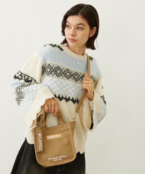 MILKFED.（ミルクフェド） ショルダーバッグ バッグ EMBROIDERED BAR