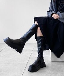 minsobi☆ロングブーツ☆25【新品未使用】 minsobi（ミンソビ） ブーツ 厚底ロングブーツ レディース : ZOZOTOWN