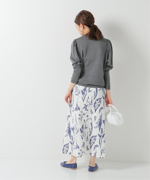 【美品】IENA イエナ パフスリーブカットニット ブルー IENA ニット パフスリーブカットニット : ZOZOTOWN Yahoo!店