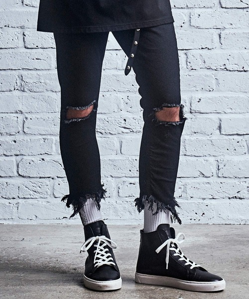 45 割引ブラック インディゴブルー S メンズ Sサイズ相当 M メンズ Mサイズ相当 L メンズ Lサイズ相当 予約 パンツ デニム ジーンズ Tommy Cutoff Denim Pants ボトムス パンツ メンズファッション ファッションブラックインディゴブルーs メンズ S