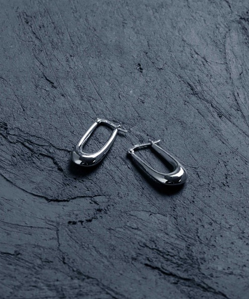 YArKA ピアス 「YArKA/ヤーカ」silver925 narrow oval pierce/細