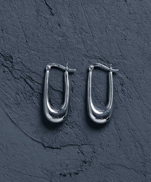 YArKA ピアス 「YArKA/ヤーカ」silver925 narrow oval pierce/細