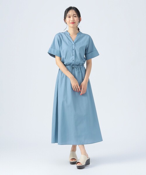 専用　sirone ワンピース BEAMS HEART（ビームス ハート）スキッパー ドロスト ワンピース