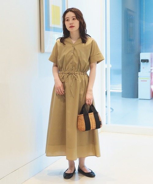 beamsのワンピース　ぼりきさん専用 BEAMS HEART（ビームス ハート）ギャザー スキッパー ワンピース