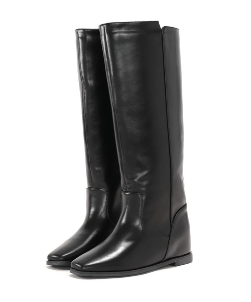 ブラックストーン ホースハイドレザーブーツ 編み込み　メイド・インItaly ブラックストーン ホースハイドレザーブーツ 編み込み メイド・イン