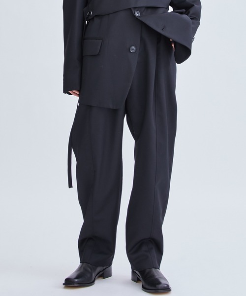 STUDIOUS別注 WIDE TAPERED TROUSERS UJOH（ウジョー） スラックス STUDIOUS別注 WIDE TAPERED PANTS メンズ
