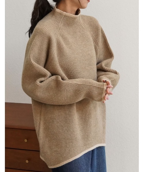 Re:EDIT（リエディ） ニット セーター アルパカタッチハイネック起毛