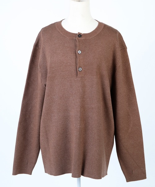 ニット セーター HENLY NECK COMMAND SWEATER レディース メンズ S'more ニット セーター HENLY NECK COMMAND SWEATER レディース
