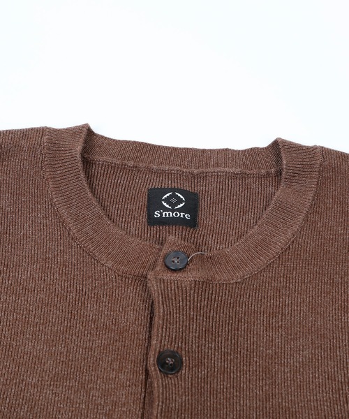 ニット セーター HENLY NECK COMMAND SWEATER レディース メンズ S'more ニット セーター HENLY NECK COMMAND SWEATER レディース