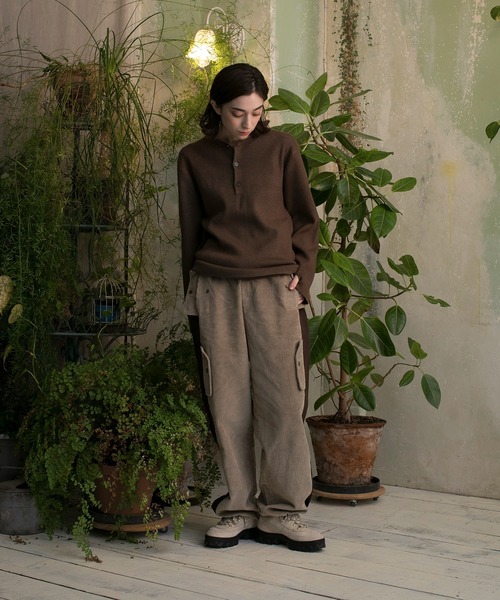 ニット セーター HENLY NECK COMMAND SWEATER レディース メンズ S'more ニット セーター HENLY NECK COMMAND SWEATER レディース