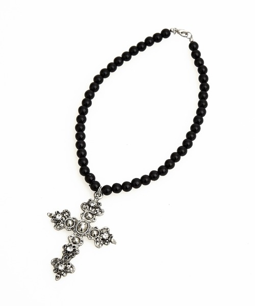 ankoROCK ネックレス an meets zakka ロザリオテイストクロスパール