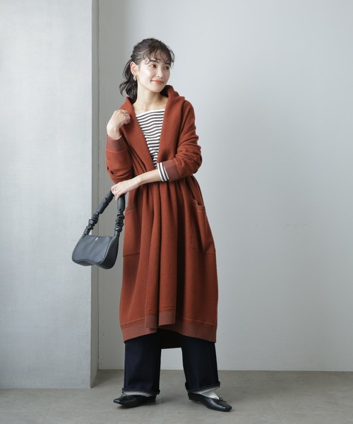 NANO universe（ナノ・ユニバース） コート アウター ウール圧縮ニット