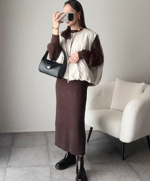Ada. ワンピース 1枚で大人カジュアルの主役に。ぷちハイネックニット