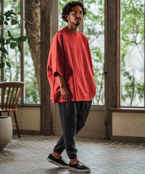 CAMBIO tシャツ mt8751- Mini URAKE Patchwork Design Big Tee T
