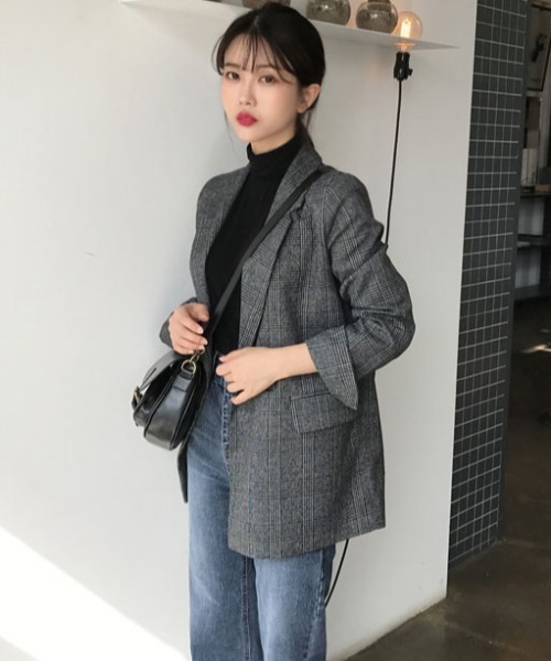 Sibra（シブラ） ジャケット テーラードジャケット チェック柄