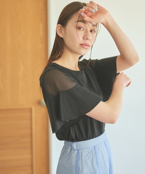 n.♡様 リクエスト 5点 まとめ商品 mysty woman（ミスティウーマン） tシャツ シアーショルダープル