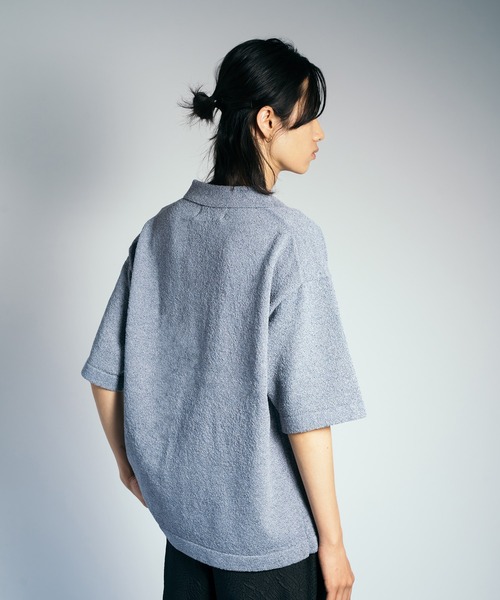 VI E DIT ポロシャツ Skipper Boucle Polo Knit/ブークレ