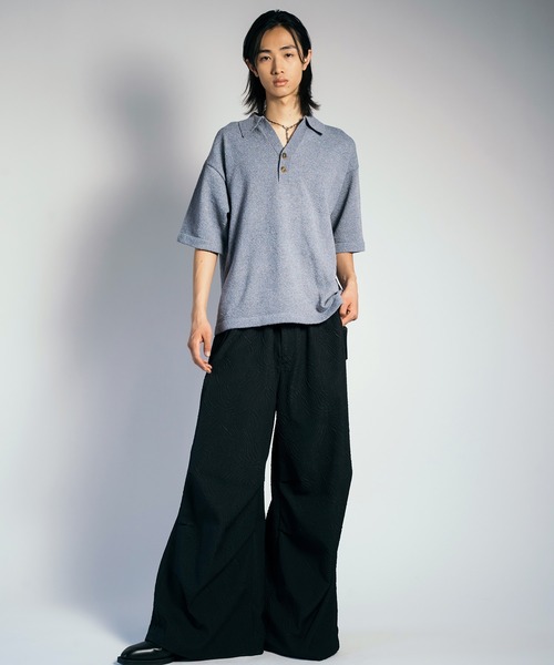 VI E DIT ポロシャツ Skipper Boucle Polo Knit/ブークレ