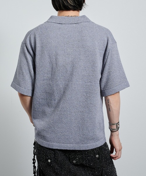VI E DIT ポロシャツ Skipper Boucle Polo Knit/ブークレ