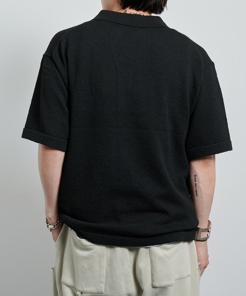 VI E DIT ポロシャツ Skipper Boucle Polo Knit/ブークレ