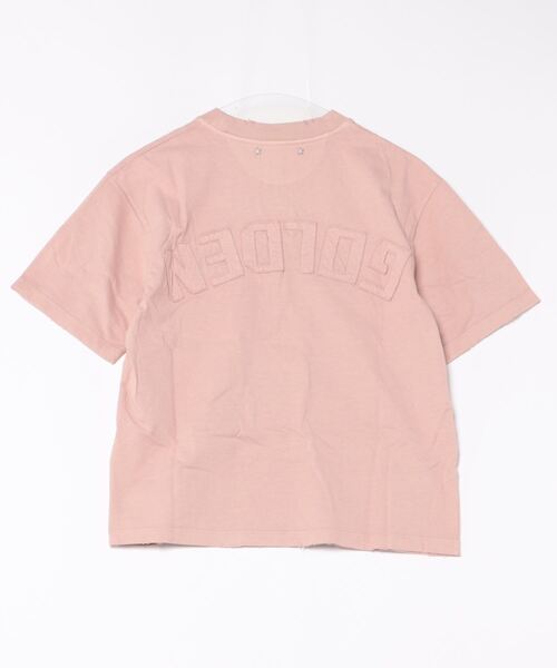 tシャツ Tシャツ（パウダーピンク） バックに逆さまのロゴ - Boxy fit レディースの画像
