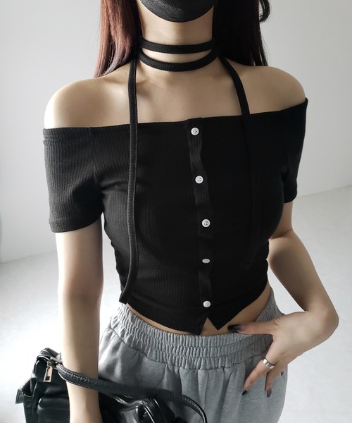 me+em select（ミームセレクト） tシャツ 半袖 「 2WAY 」ストラップ