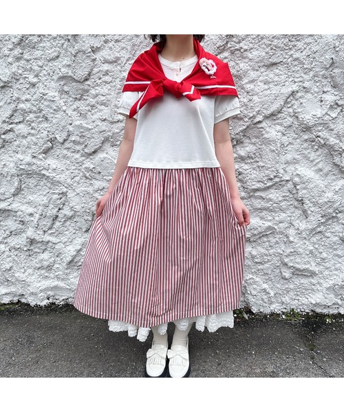 PINK HOUSE ストール マフラー ロゴ刺繍入りストール レディース