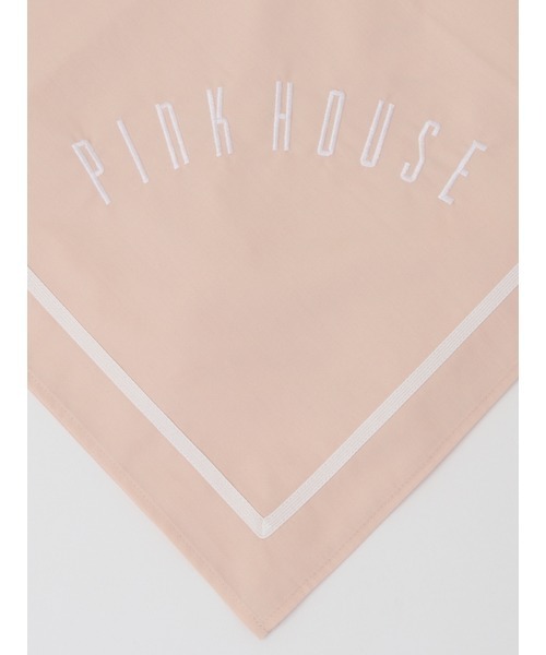 ピンクハウス❤️【未使用】ロゴ刺繍大判ストール❤️ PINK HOUSE ストール マフラー ロゴ刺繍入りストール レディース