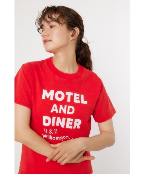 MME ROAD 売れ筋商品|||エムエムイー ロード Tシャツ トップス レディース Tops Brown RODEO CROWNS WIDE BOWL tシャツ MOTEL AND DINER VINTAGE T