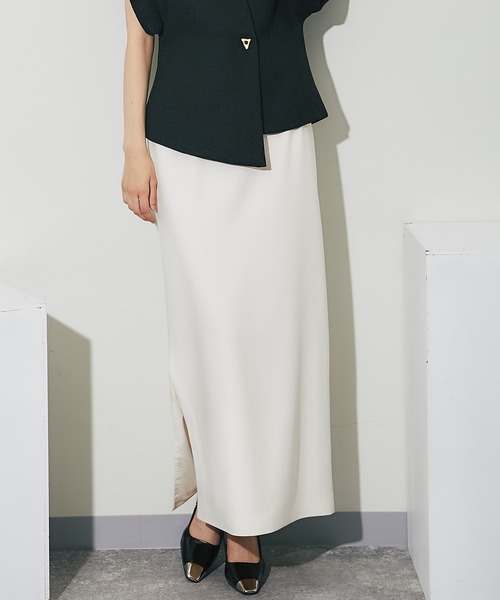 新品 サイドスリットロングスカート サイドスリットロングスカート R1240 | ReTenuto