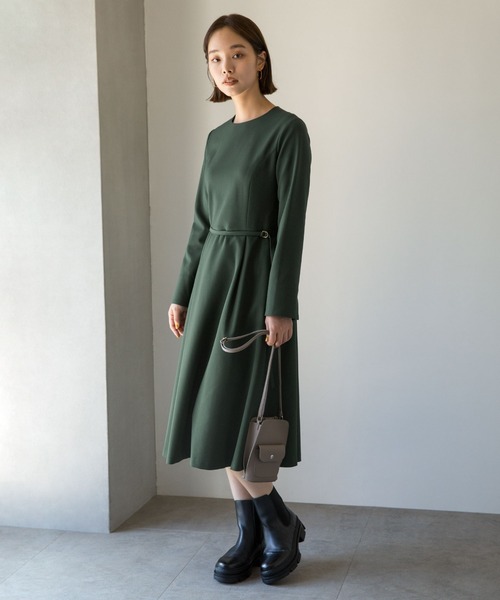 NANO universe ワンピース ストレッチフレアワンピース