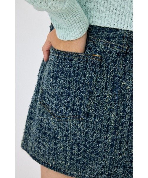 新品 マウジー FLUFFY DENIM ミニスカート MOUSSY デニムスカート FLUFFY DENIM ミニスカート : ZOZOTOWN