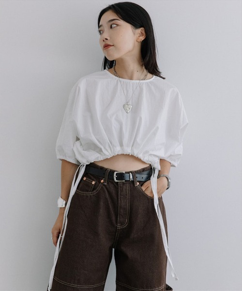 ブラウス シャツ short blouse レディース