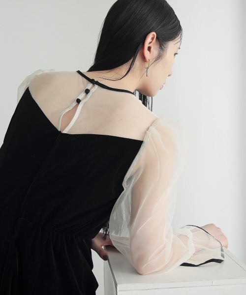 Callarus ドレス アシメデザインベロアワンピースドレス