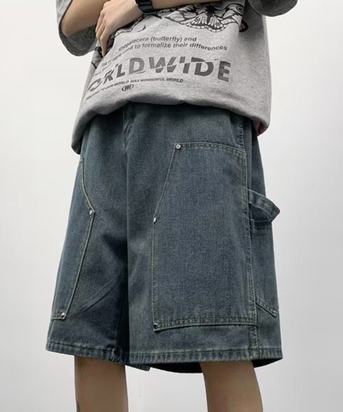 NOWLE ジーンズ 「NOWLE」スタッズ デザイン デニム ハーフ