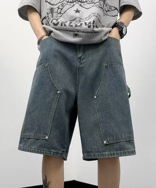 NOWLE ジーンズ 「NOWLE」スタッズ デザイン デニム ハーフ