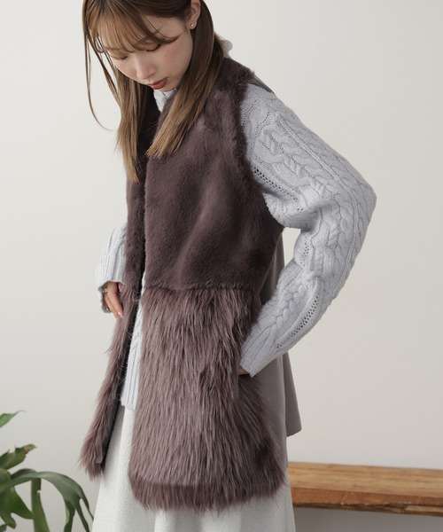 ADAWAS（アダワズ） ベスト ジレ ADAWAS/アダワス FUR GILET