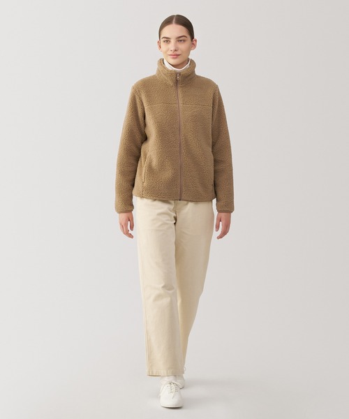 無印良品（MUJI） コート アウター 婦人 ボアフリースジャケット 