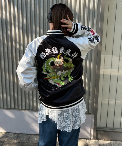 スカジャン/アウター　agem A'gem スカジャン A'GEM/9 × .kom 「A'gem/エージェム