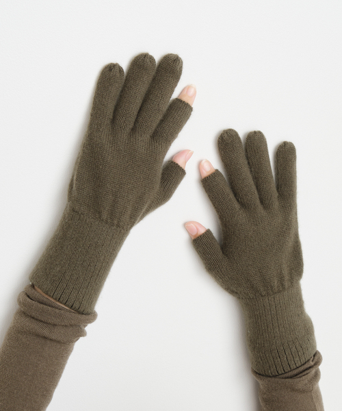 IENA カシミヤグローブ 黒 IENA LA BOUCLE 手袋 カシミヤグローブ レディース : ZOZOTOWN