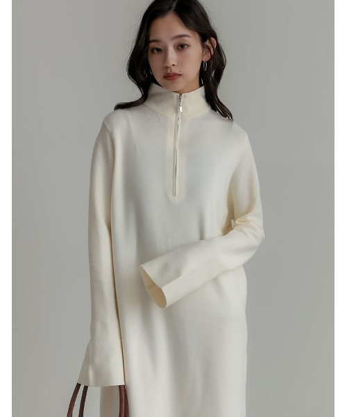 Re:EDIT（リエディ） ワンピース 「低身長サイズ有」ミラノリブハーフ