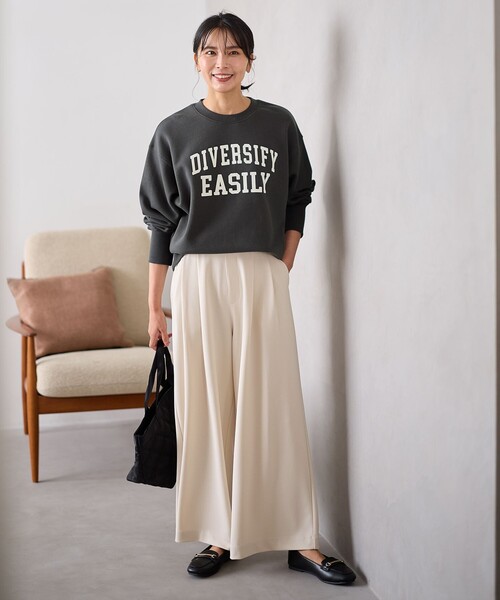 ANY（エニィ） パンツ 「洗濯機可/ウエストゴム」2タックジョーゼット