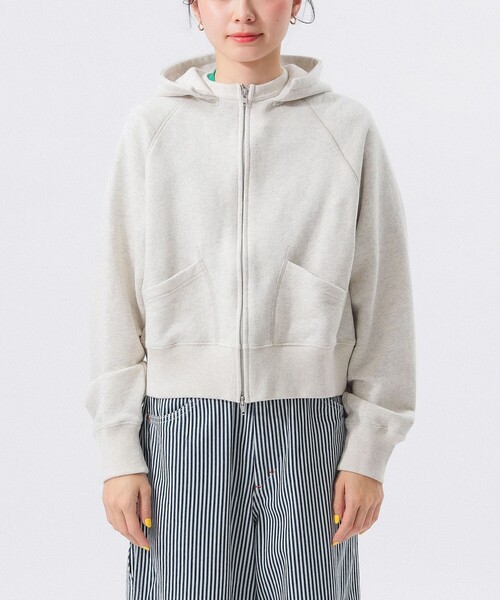 BEAMS BOY パーカー レトロ フィット ジップ フーディー