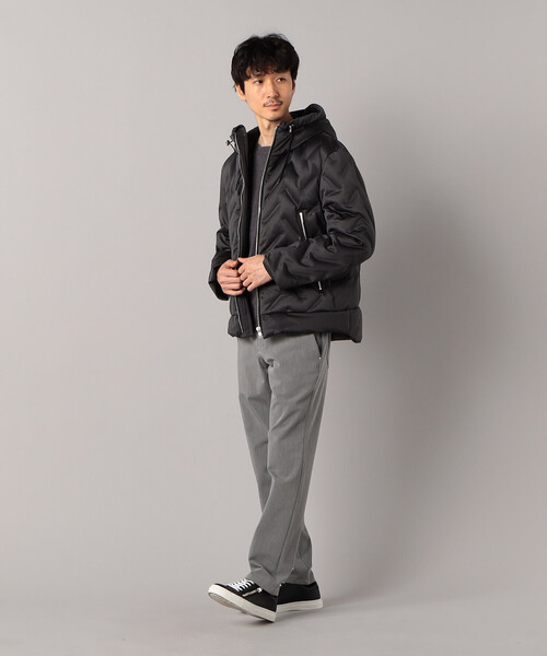 COMME CA MEN ダウンジャケット ダウン シームレスダウン フーディー  