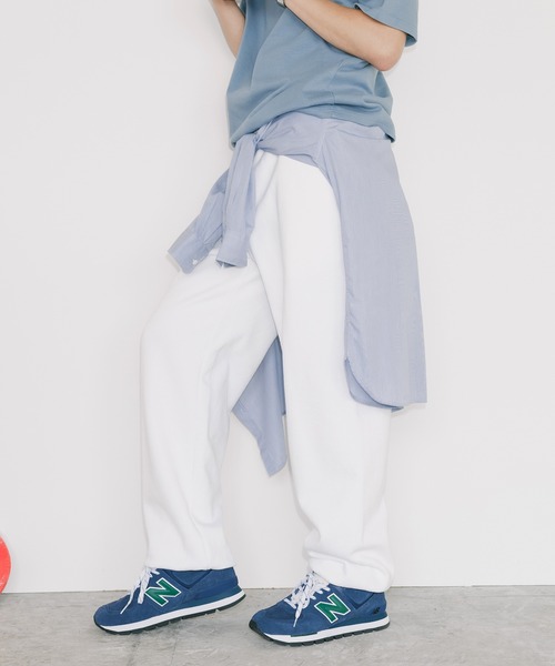 「LOS ANGELES APPAREL」 スウェットパンツ S ホワイト メンズ_画像6