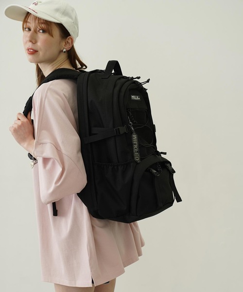 23L】W ZIP BACKPACK/大容量 バックパック【PC収納可・A4サイズ