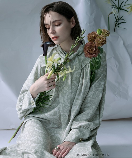 Ezick シャツワンピース 「Ezick×MUCHA」2WAYワンピース