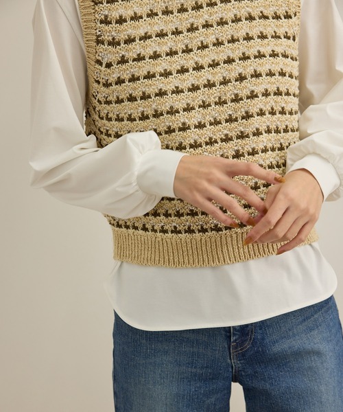 ROPE' / ロペ 【洗える】布帛コンビシャツカットソー ROPE'｜【洗える】布帛コンビシャツカットソー | Rakuten