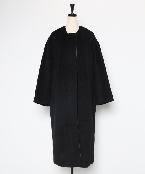 「Bonjour Sagan」 ノーカラーコート FREE ブラウン系その他 レディース_画像3